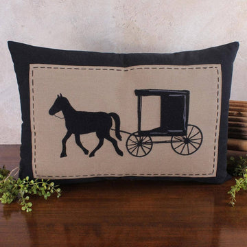 Horse and Buggy 14x20 Pillow PL268211