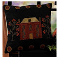 Black Primitive Manor Pillow - Home Collections by Raghu