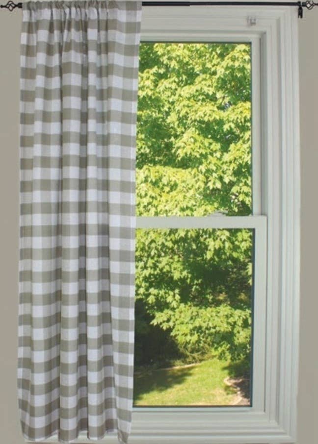 Heirloom Buffalo Check Oat/Btrmlk 63 Pnl - Home Collections by Raghu