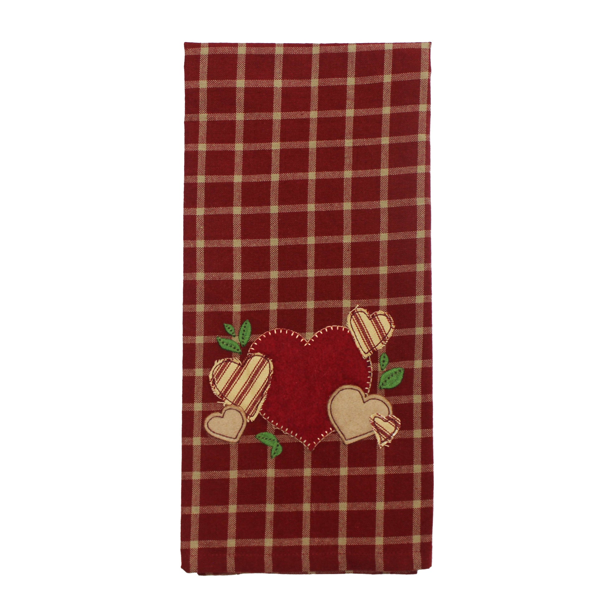 Bunches of Hearts Towel- Set of Two - Home Collections by Raghu