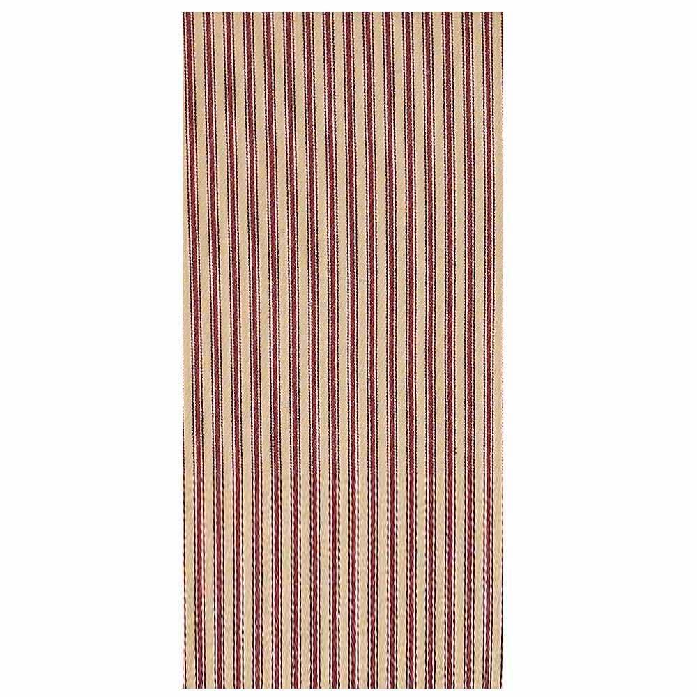 Barn Red-Nutmeg York Ticking Towel - Set of Six - Home Collections by Raghu