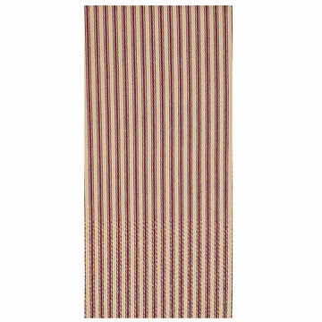 Barn Red-Nutmeg York Ticking Towel - Set of Six - Home Collections by Raghu