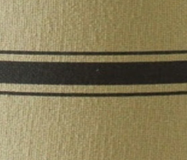 Grain Sack Stripe Oat - Black Lampshade  - Home Collections by Raghu