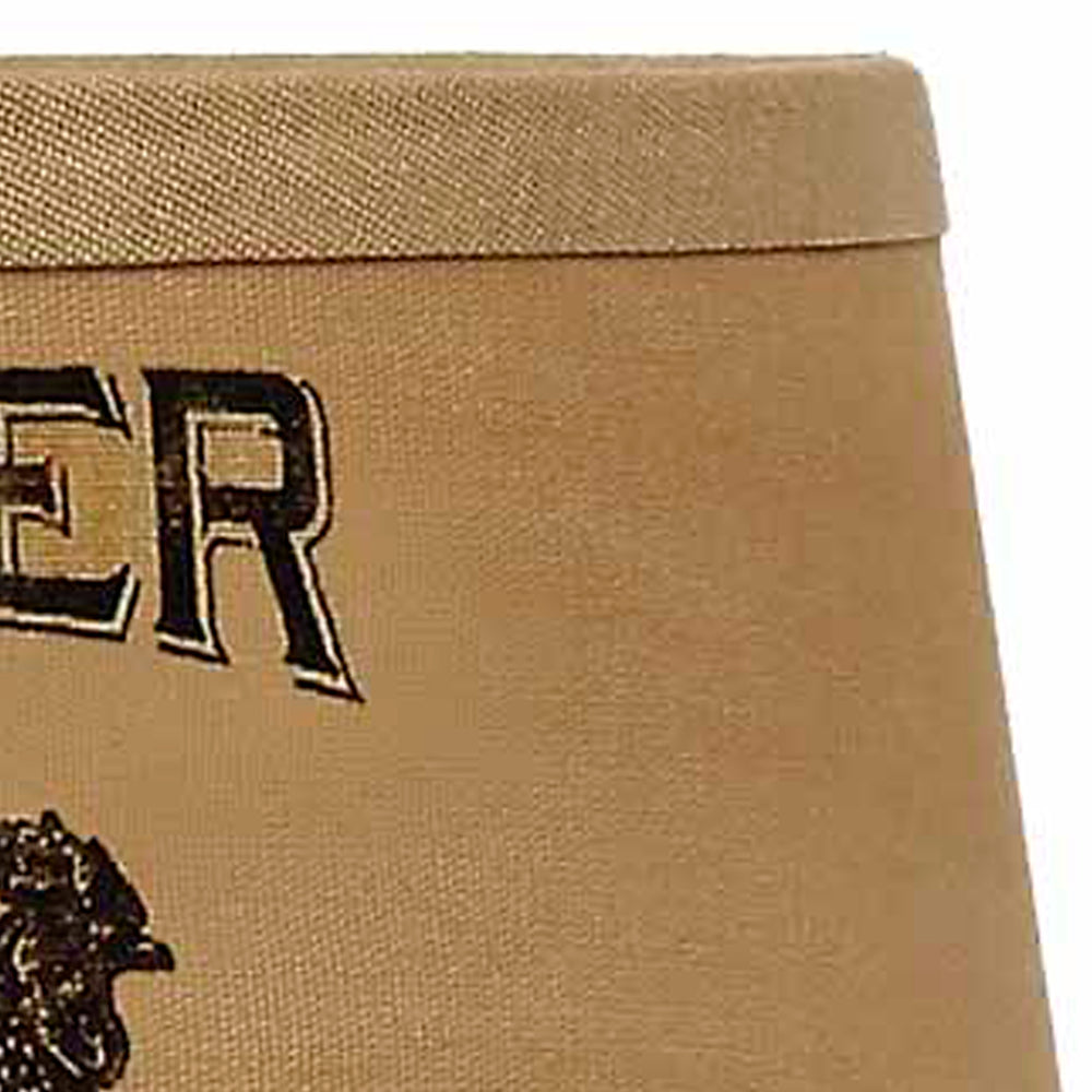 Tea Dyed Rooster Brand 10" Lampshade - Home Collections by Raghu