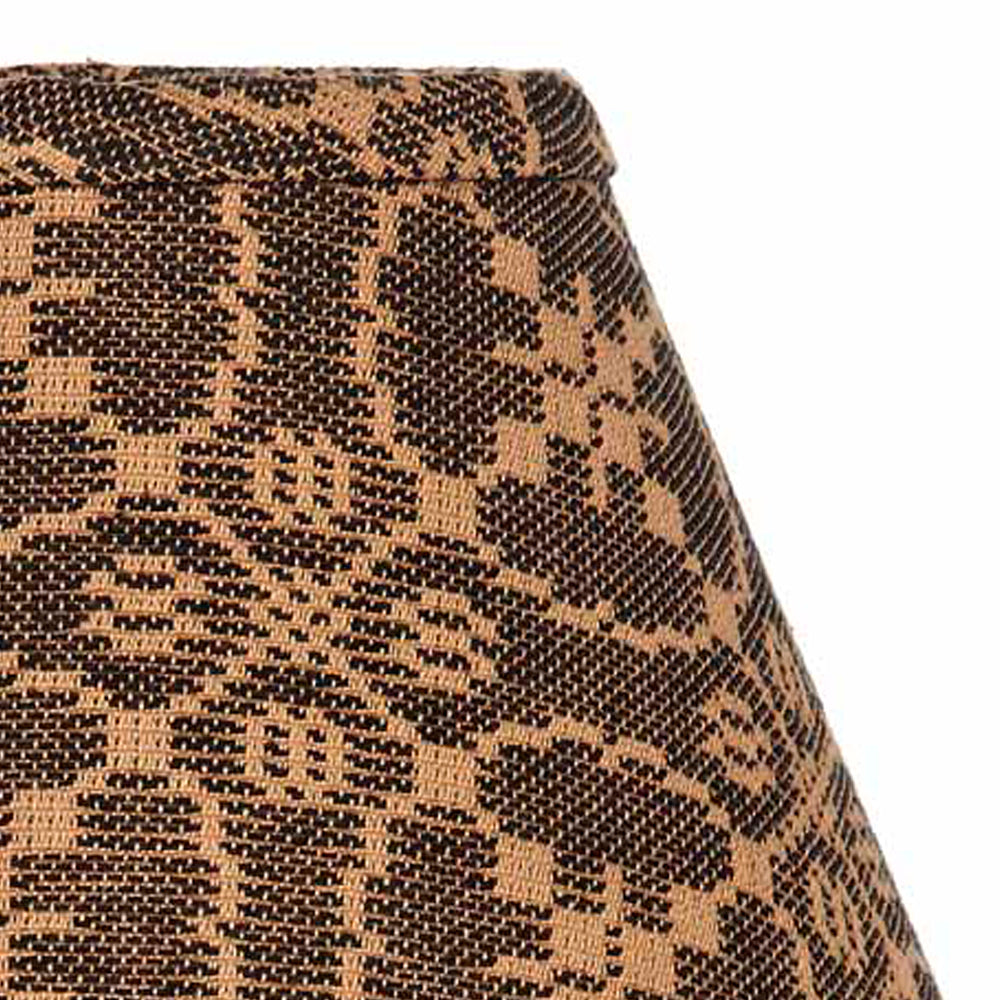 Black Tan Marshfield Jacquard 10" Lampshade - Home Collections by Raghu