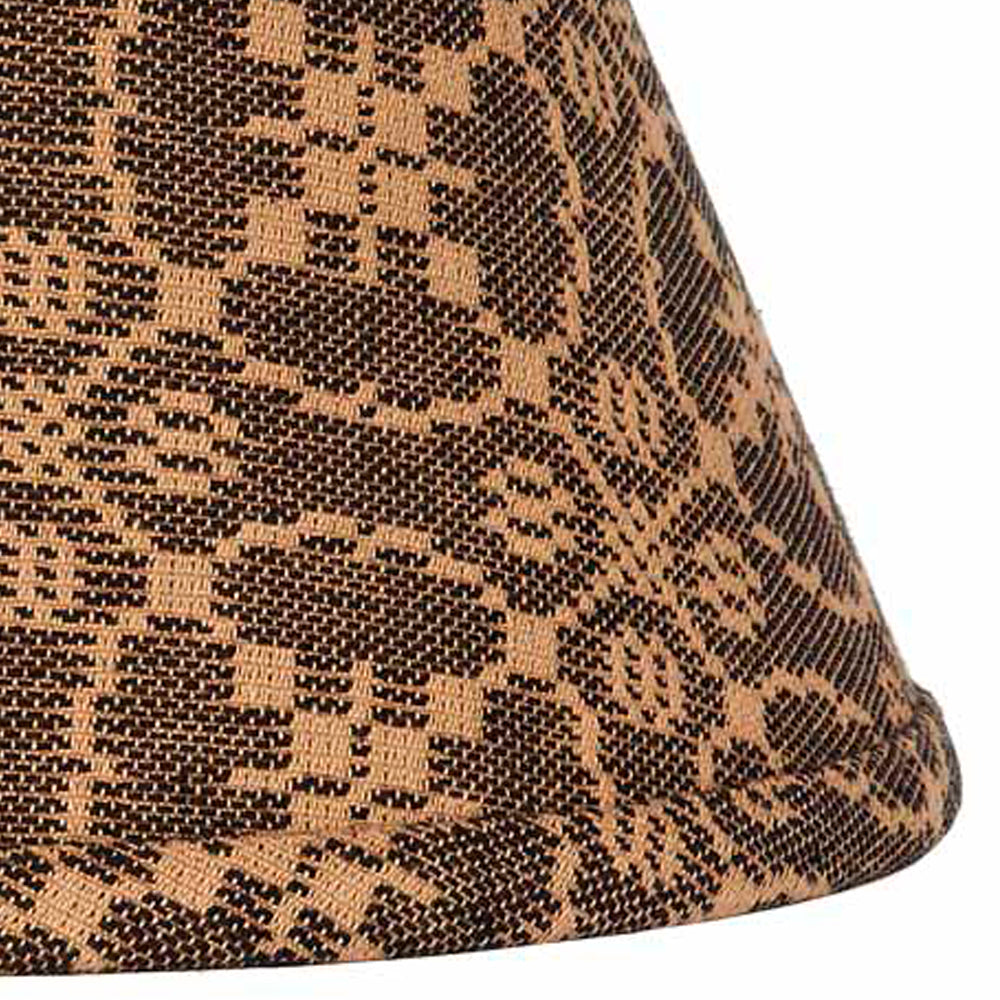 Black Tan Marshfield Jacquard 10" Lampshade - Home Collections by Raghu