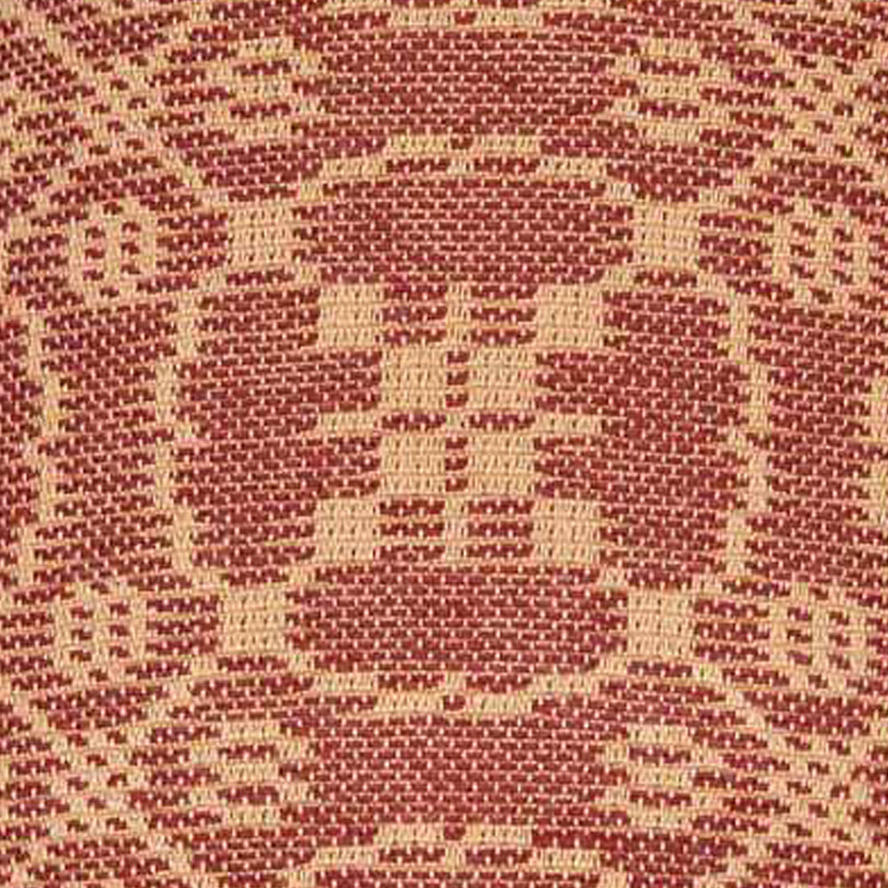 Barn Red Tan Marshfield Jacquard 10" Lampshade - Home Collections by Raghu