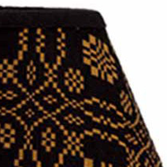 Black - Mustard Loverƒ?????s Knot Jacquard 10" Lampshade - Home Collections by Raghu