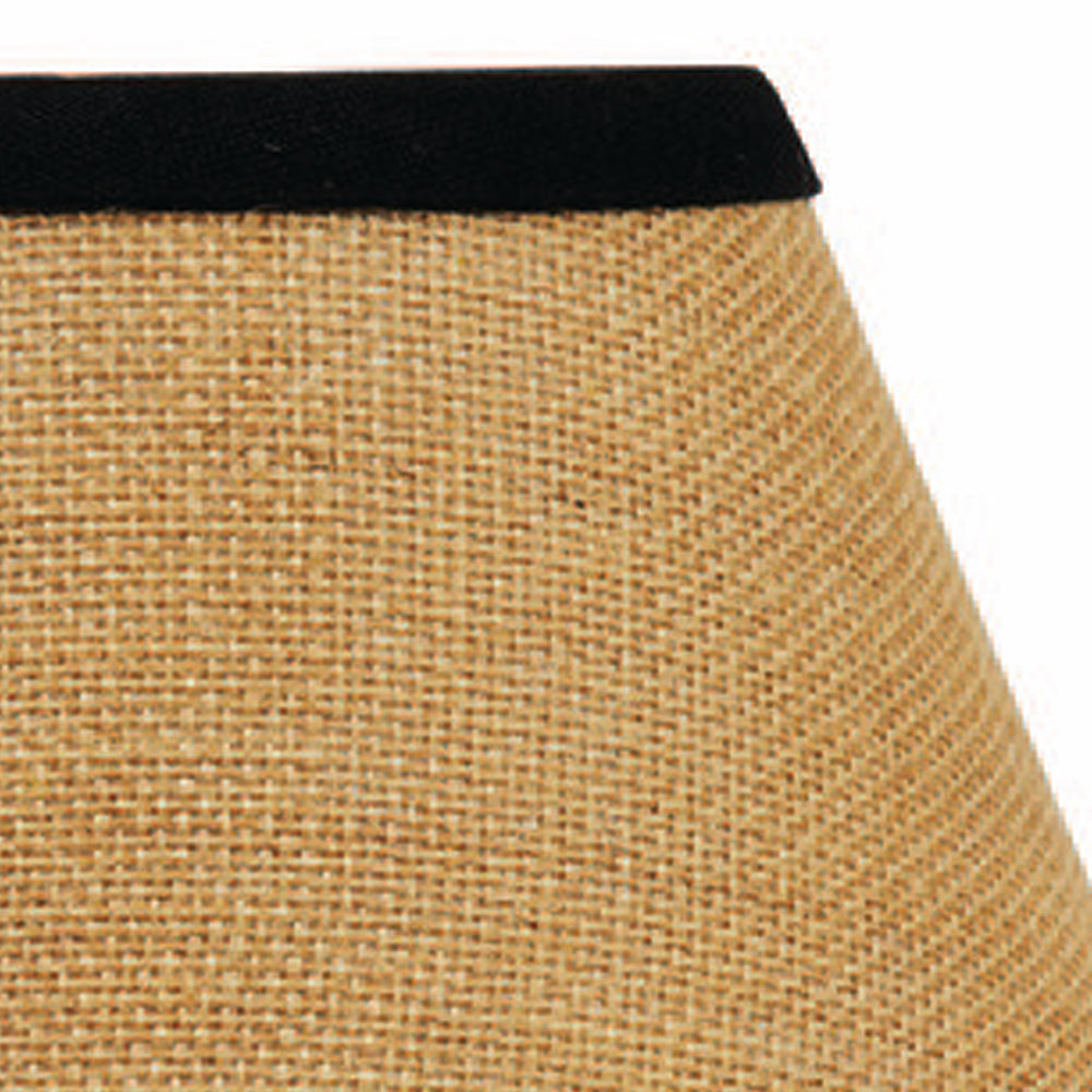 Black Wheat Burlap Stripe 10" Lampshade - Home Collections by Raghu