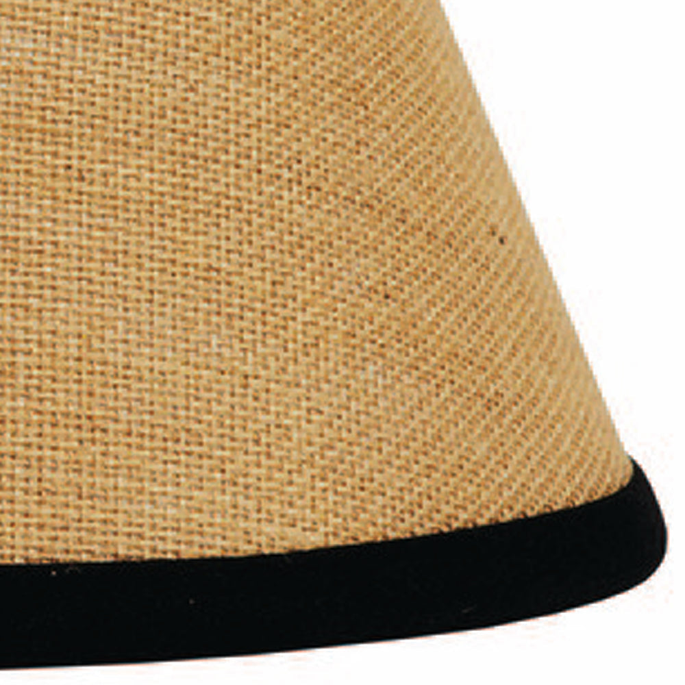 Black Wheat Burlap Stripe 10" Lampshade - Home Collections by Raghu