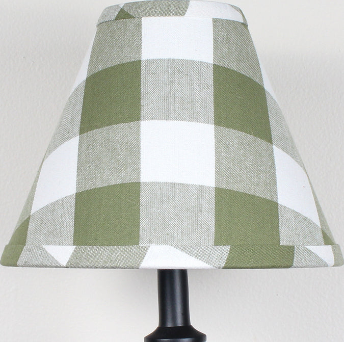 Buffalo Check Sage Sage Lampshade  - Home Collections by Raghu