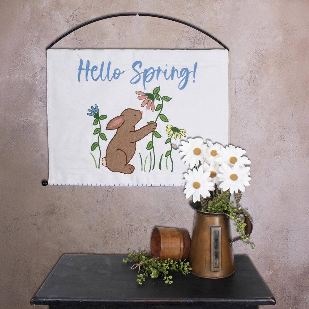 Bunny and Flowers Pennant DHGD0067