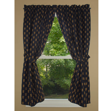 Pineapple Town Black Panels - Home Collections by Raghu