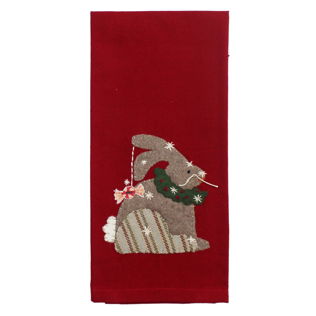 Christmas Bunny Towel- Set of Two - Home Collections by Raghu