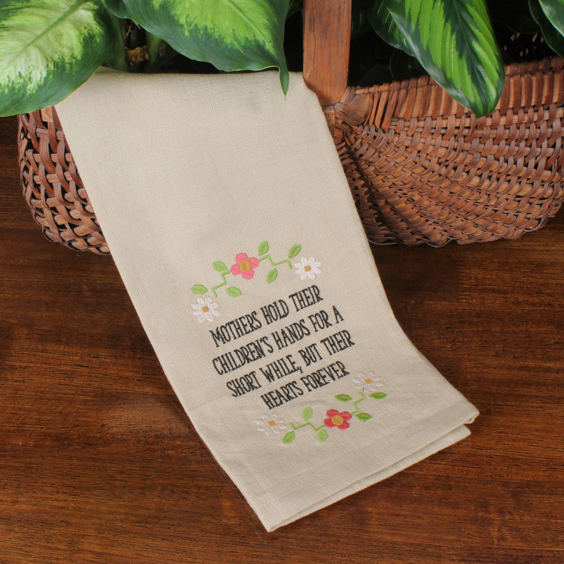 Mothers Hold Hands towel- Set of Two - Home Collections by Raghu