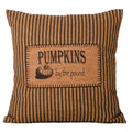 Pumpkins By The Pound Pillow Tea Dyed-Black - Home Collections by Raghu