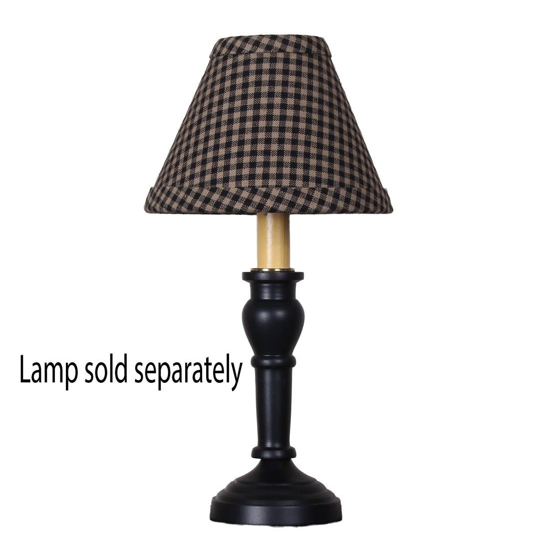 Newbury Gingham Black 6 In Shade - Home Collections by Raghu