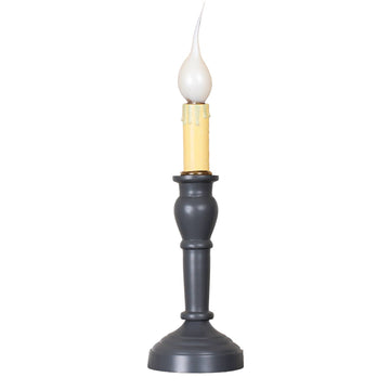 Wellington Spindle Lamp - Pewter Gray - Home Collections by Raghu