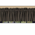 Black-Nutmeg Kingston Jacquard Valance - Lined - Home Collections by Raghu