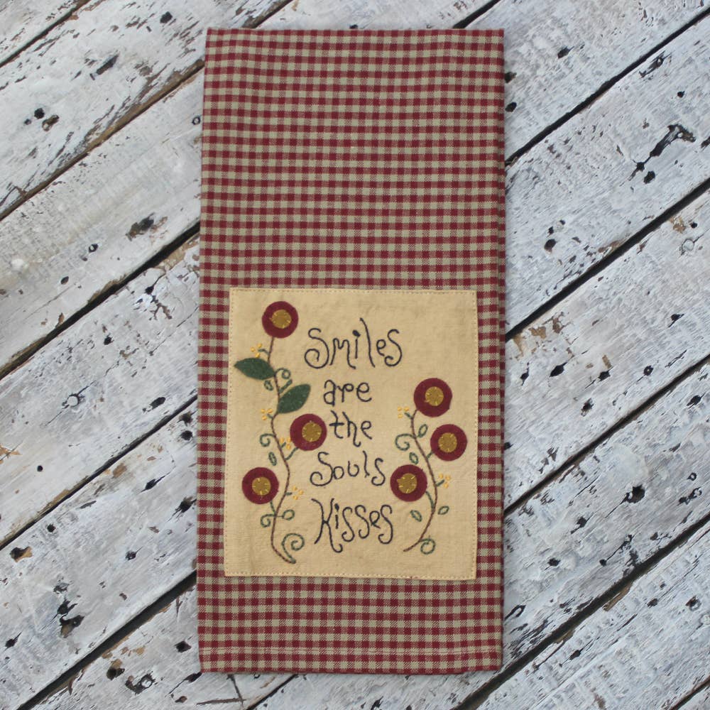 Smiles are the Souls Kisses Towel Towel - Home Collections by Raghu