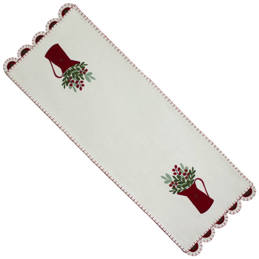 Holiday Pitcher Table Runner - Home Collections by Raghu