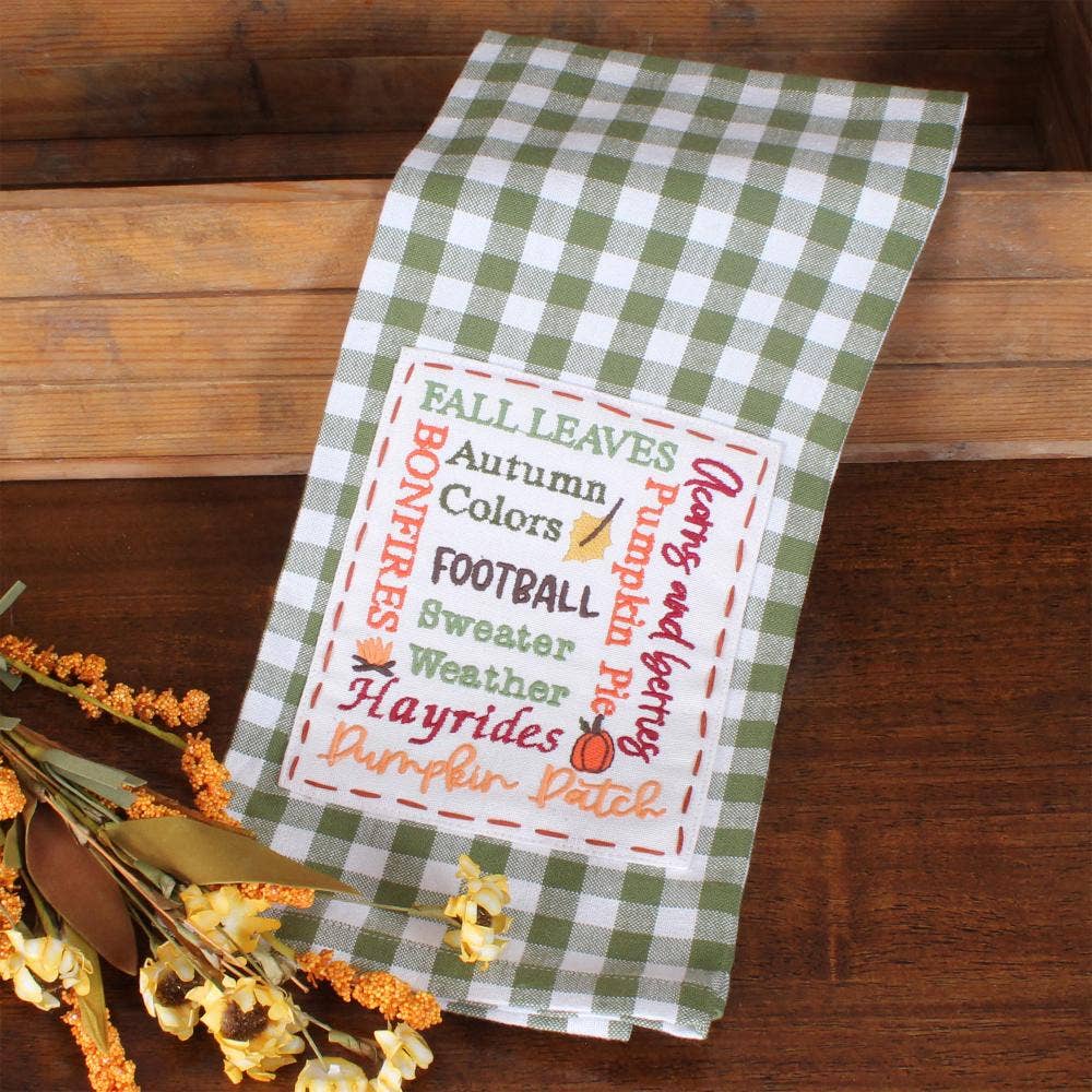 Words oFall Towel  Set of 2 ET810549