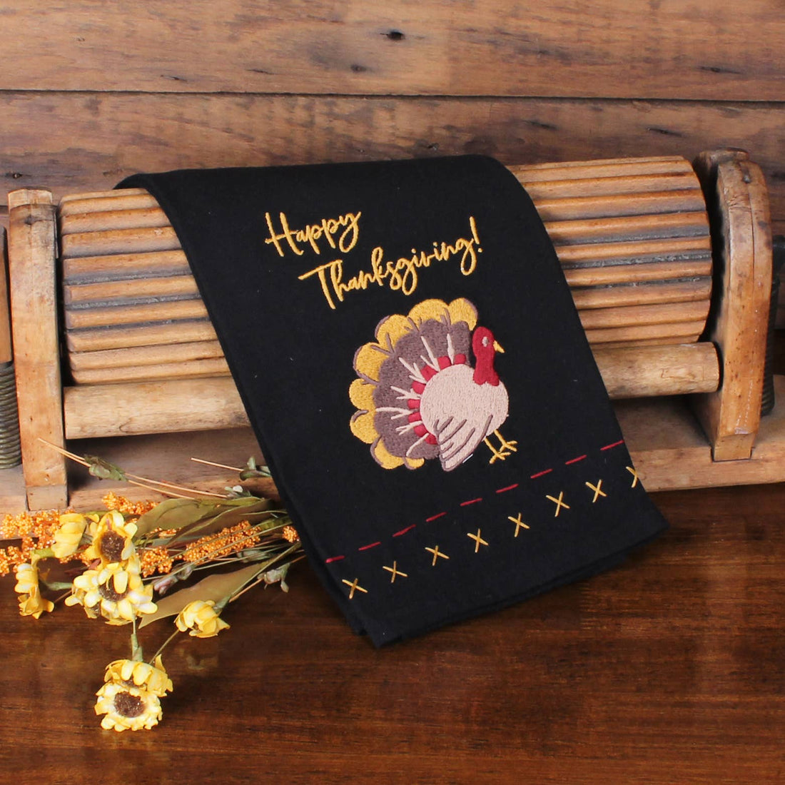 Turkey Time Towel- Set of Two - Home Collections by Raghu