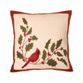 Cardinal Holly Pillow -  Home Collections by Raghu