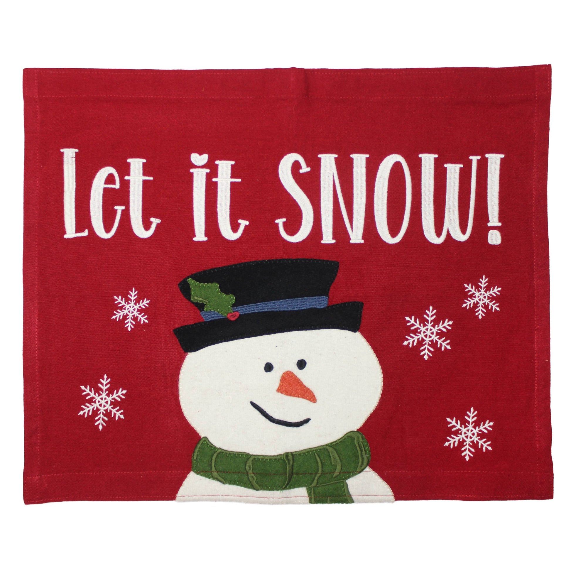 Flurry the Snowman Pennant- - Home Collections by Raghu