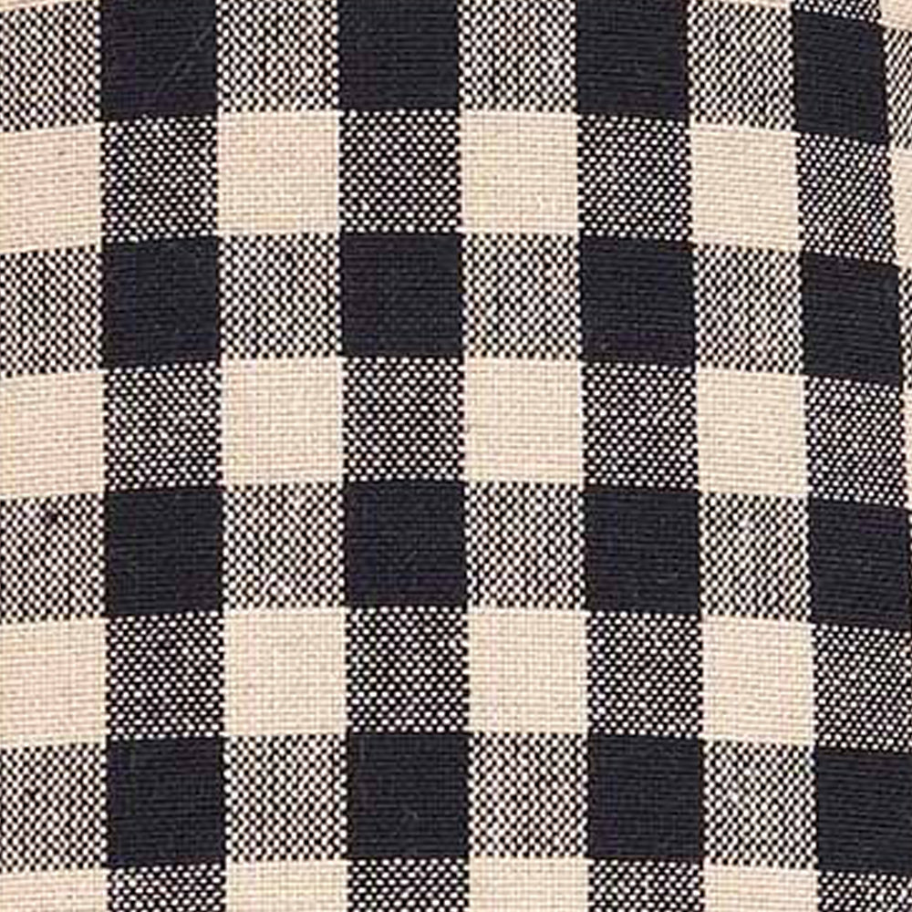 Black Nutmeg Heritage House Check Black 12" Lampshade - Home Collections by Raghu