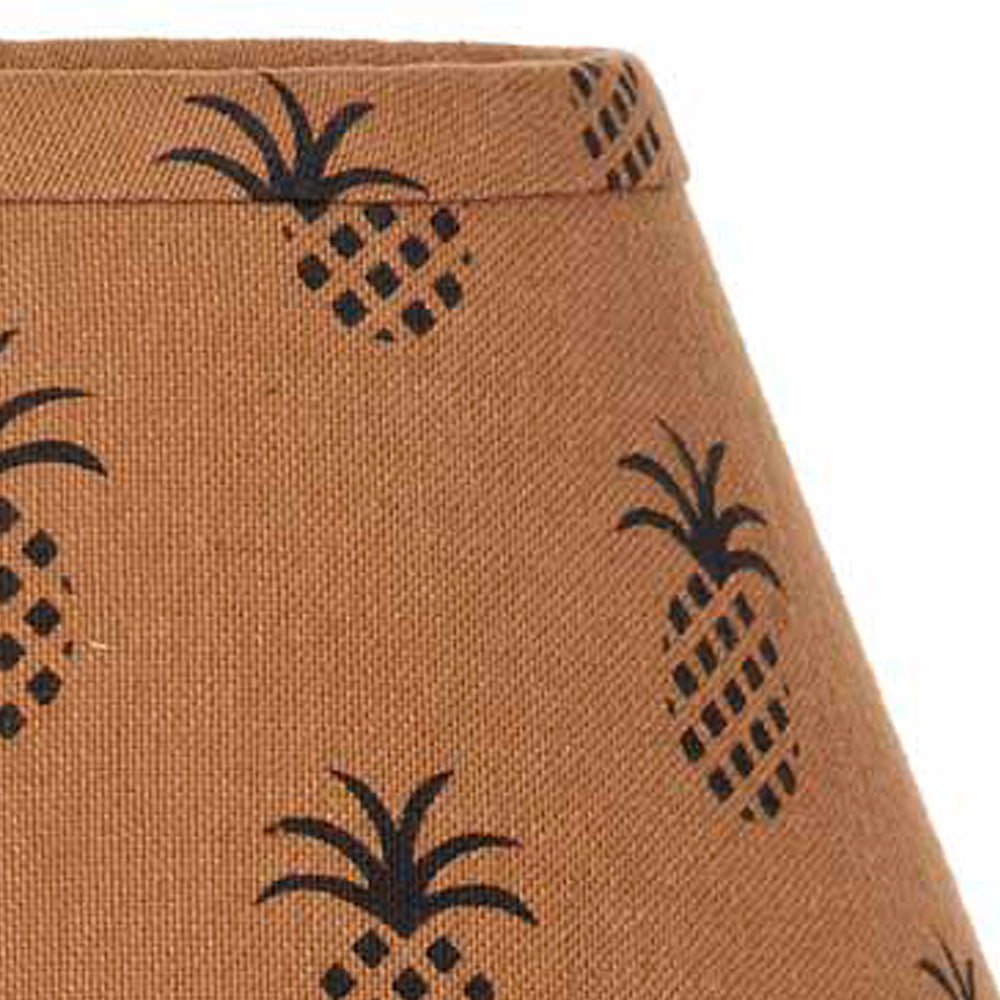 Mocha Black Pineapple Town 12" Lampshade - Home Collections by Raghu