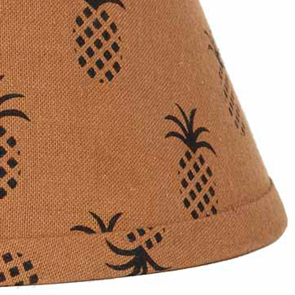 Mocha Black Pineapple Town 12" Lampshade - Home Collections by Raghu