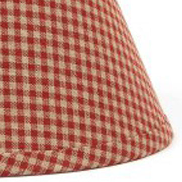 Barn Red Oat Newbury Gingham 12" Lampshade - Home Collections by Raghu
