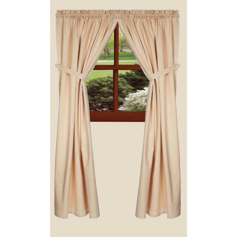 Cream Osenburg 63" Panels - Lined - Home Collections by Raghu