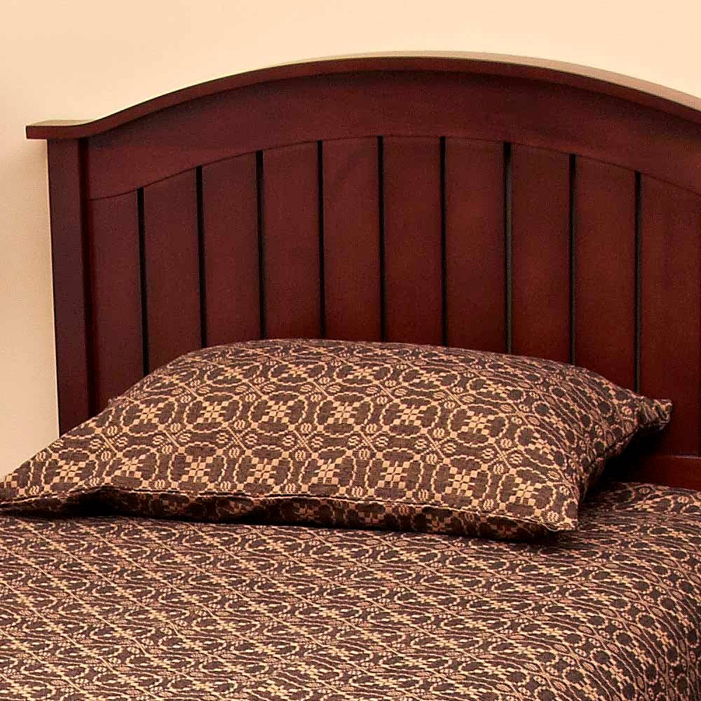 Black-Tan Marshfield Jacquard Pillow Sham - Home Collections by Raghu