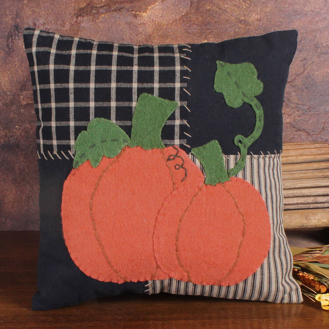 Pumpkin Patchwork Pillow PL820011