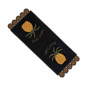 Black Pineapple Welcome Table Runner - Home Collections by Raghu