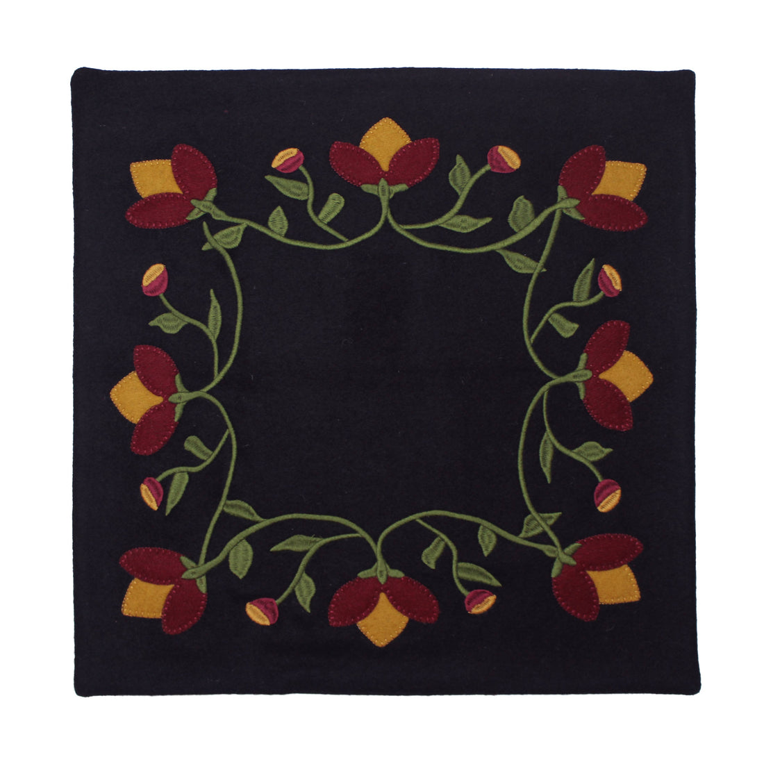 Primitive Border Candle Mat- Set of Two - Home Collections by Raghu