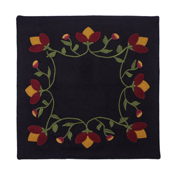 Primitive Border Candle Mat- Set of Two - Home Collections by Raghu