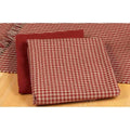 Barn Red Oat Newbury Gingham Towel Set Of Six - Home Collections by Raghu