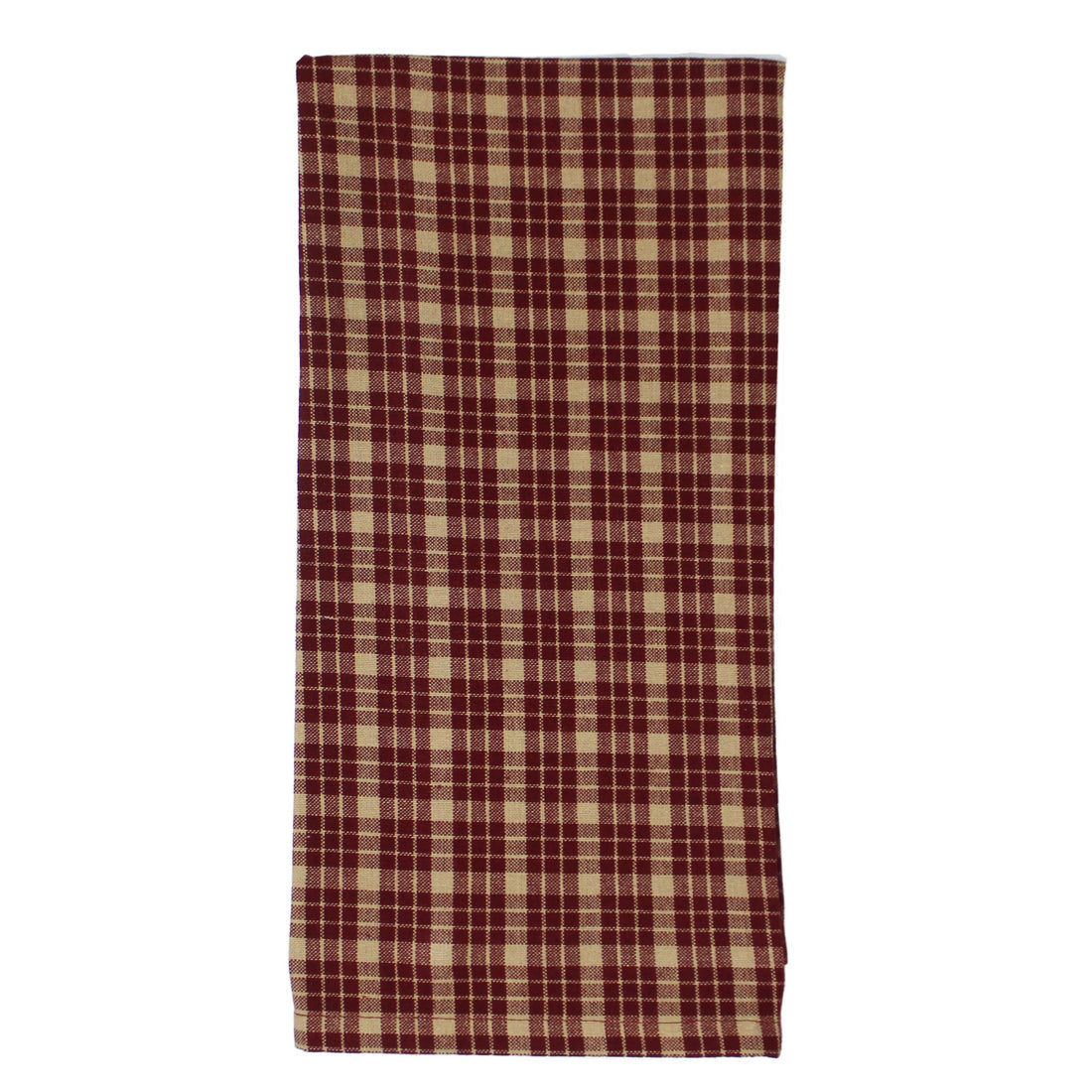 Appleton Barn Red Plaid Towel KT113017- Home Collections by Raghu