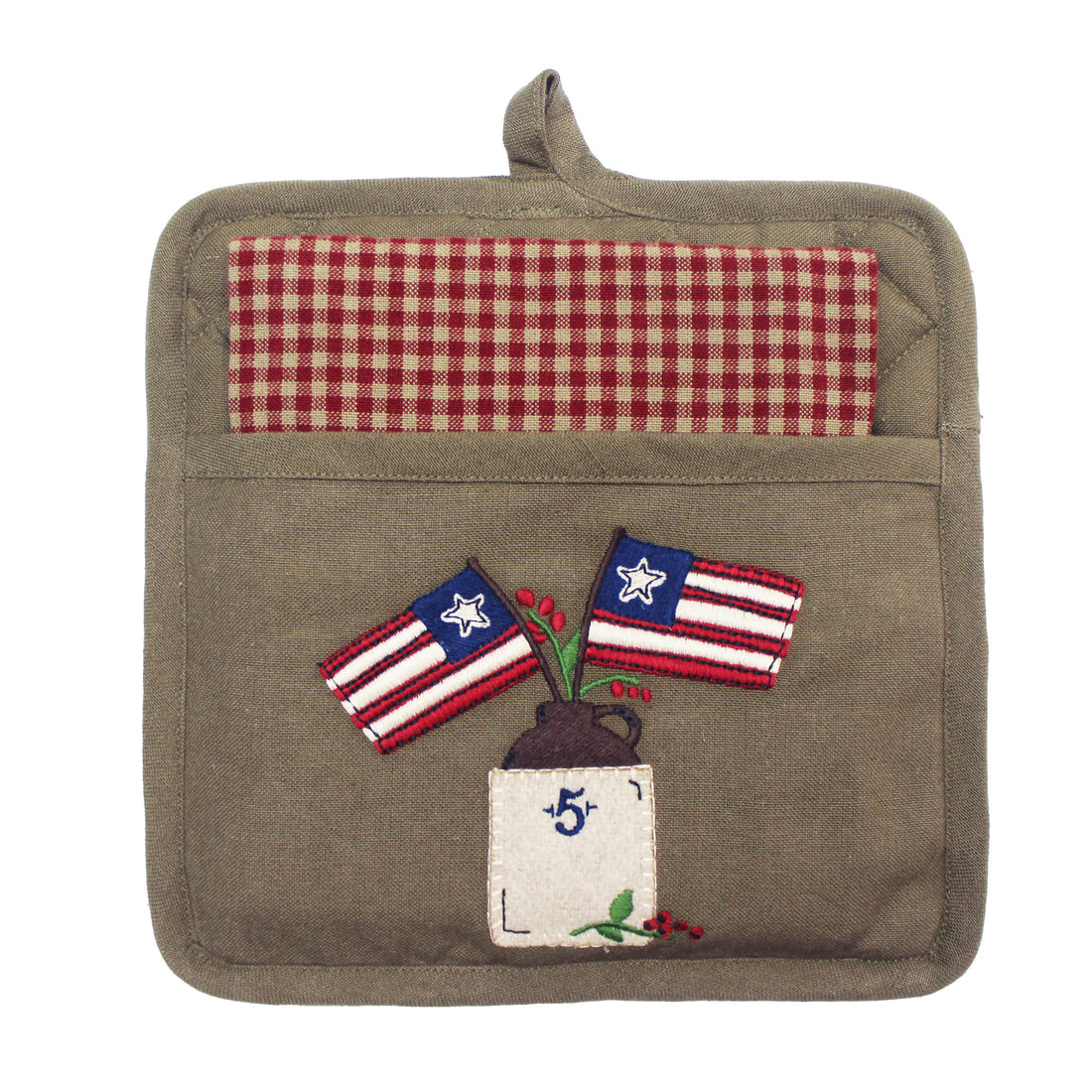 Flag Day Pocket Potholder Set - Home Collections by Raghu