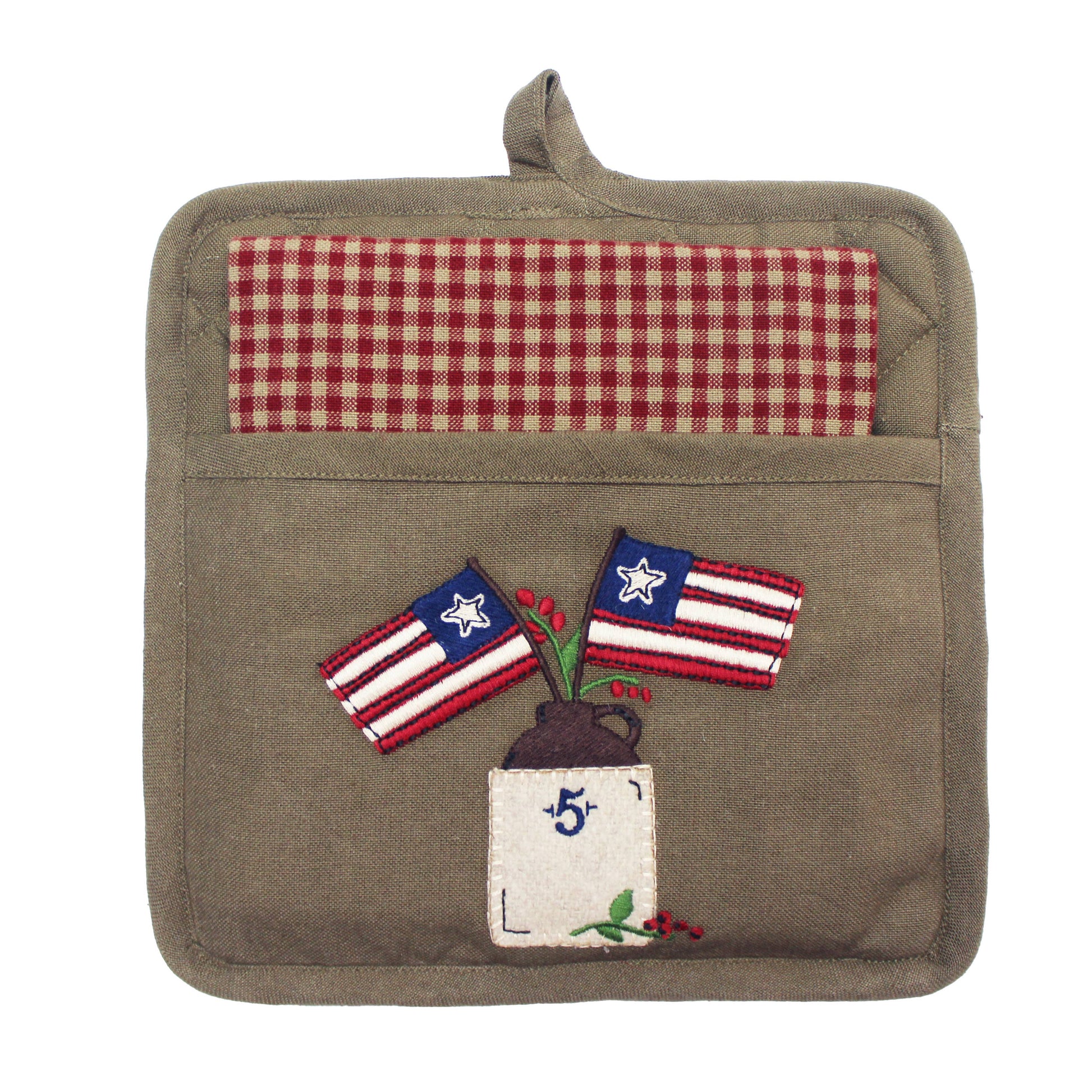 Flag Day Pocket Potholder Set - Home Collections by Raghu