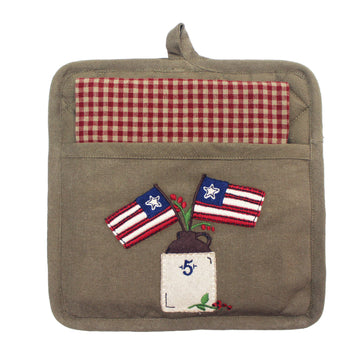 Flag Day Pocket Potholder Set - Home Collections by Raghu