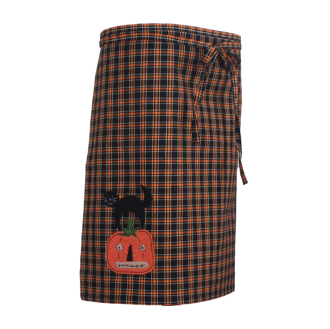 Black Cat Pumpkin Half Apron - Home Collections by Raghu