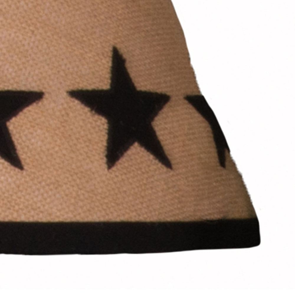 Heritage House Star Lampshade 14 Inch Black