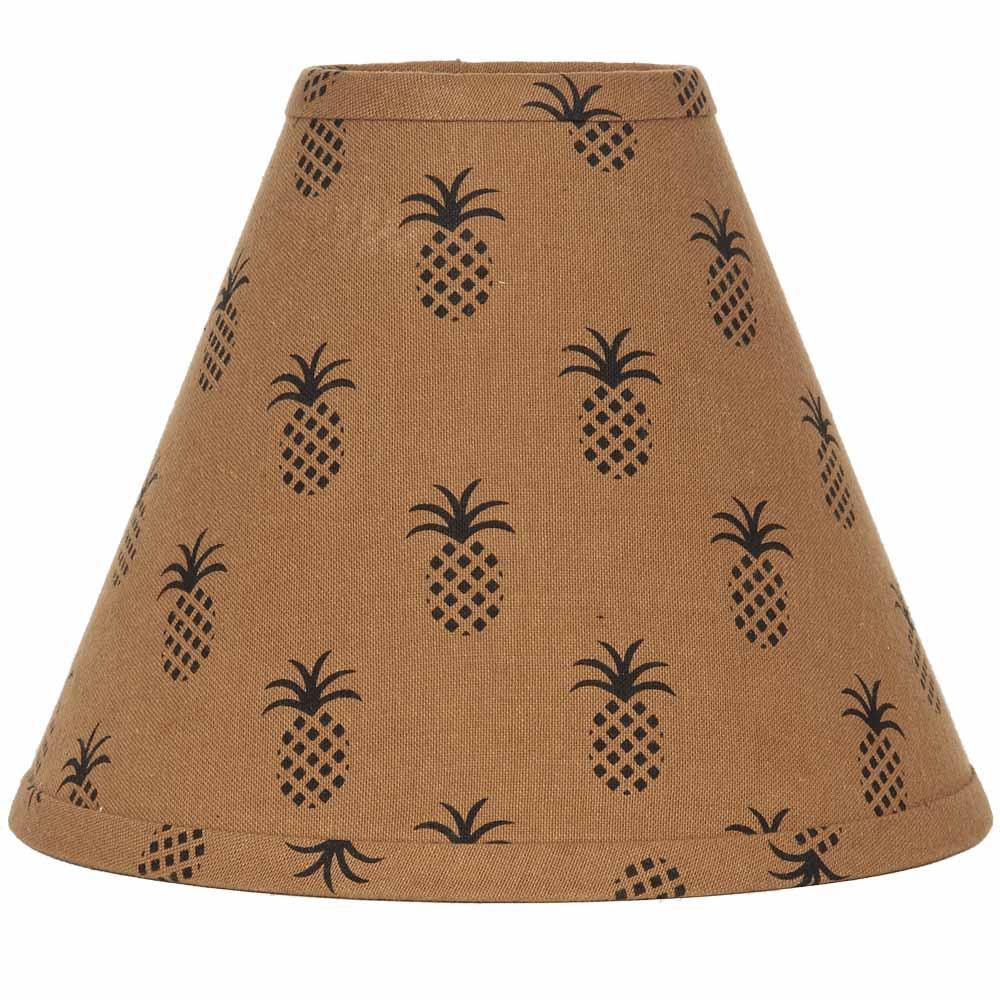 Mocha - Black Pineapple Town 14" Lampshade - Home Collections by Raghu