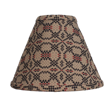 Kendall Jacquard Black 14 In Lamp Shade - Home Collections by Raghu
