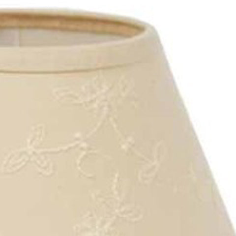 Cream Candlewicking Cream 14" Lampshade - Home Collections by Raghu