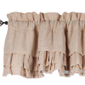 Cream Heirloom Cream Ruffled Valance - Home Collections by Raghu